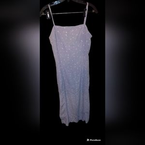 American Eagle Outfitters lilac with white flowers maxi dress size 0